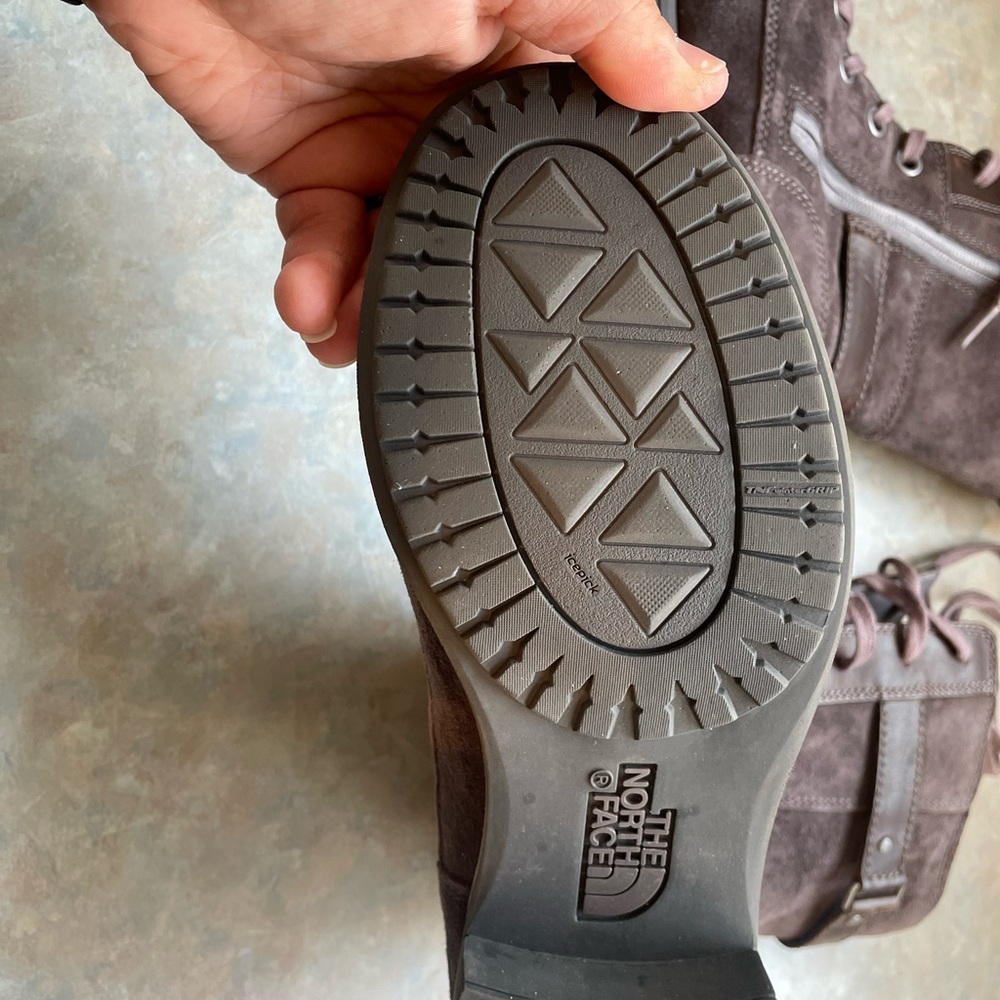 The North Face Brown Lace Up Boots Rugged Outdoor Style - Picture 8 of 11